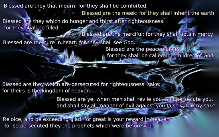 a poem written in the bible, with a blue background