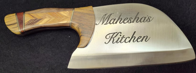 Artisan kitchen cleaver