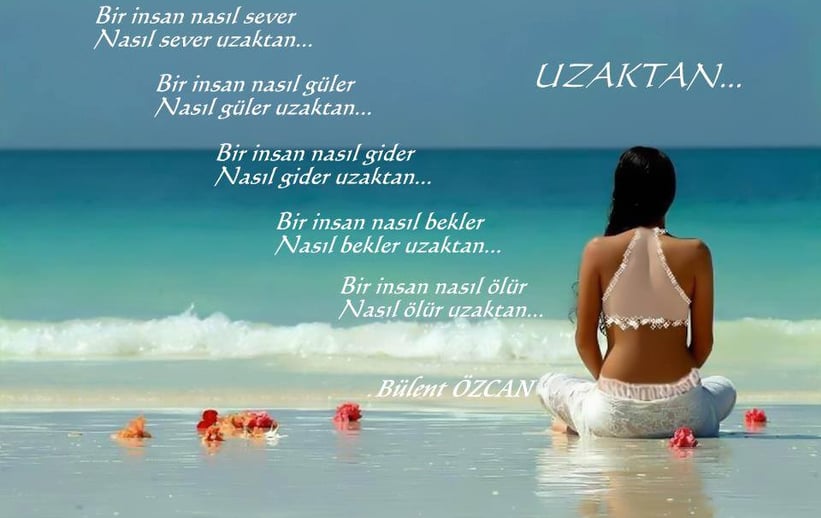 Uzaktan, Şiir, Bülent Özcan