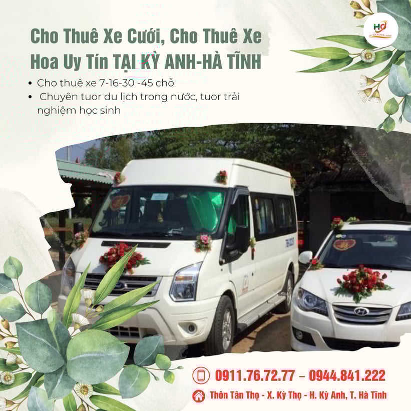 Dịch vụ cho thuê xe đa dạng, phù hợp với mọi nhu cầu Chúng tôi cung cấp dịch vụ cho thuê xe từ 7, 16