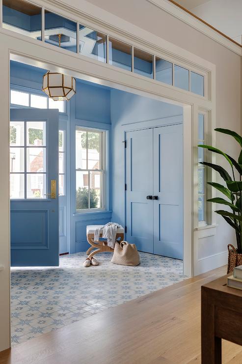 baby blue front door 