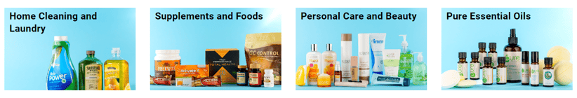 a variety of different types of cosmetics products