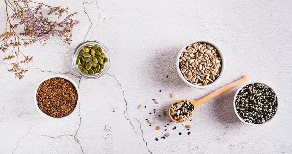 flaxseeds, soy