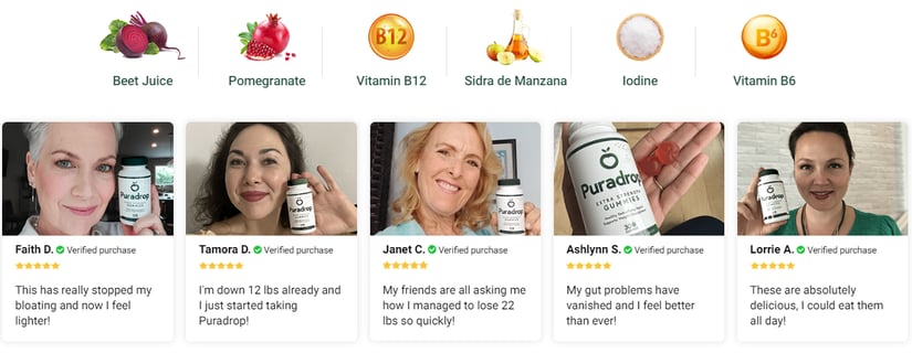 a woman with a bottle of vitamins and vitamins