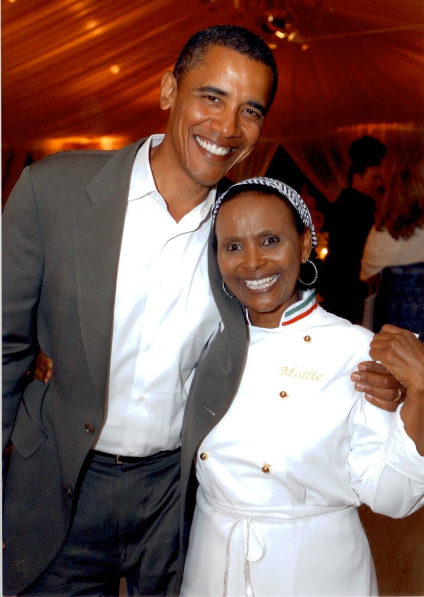 Chef Mollie with President Obama