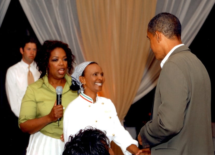 Chef Mollie with Oprah