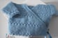 Brassiere layette bebe tricotee main