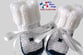chaussons tricot laine bebe fait main