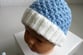 Bonnet et chaussons layette bb bleublancneige