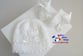 Bonnet et chaussons layette bébé fait main