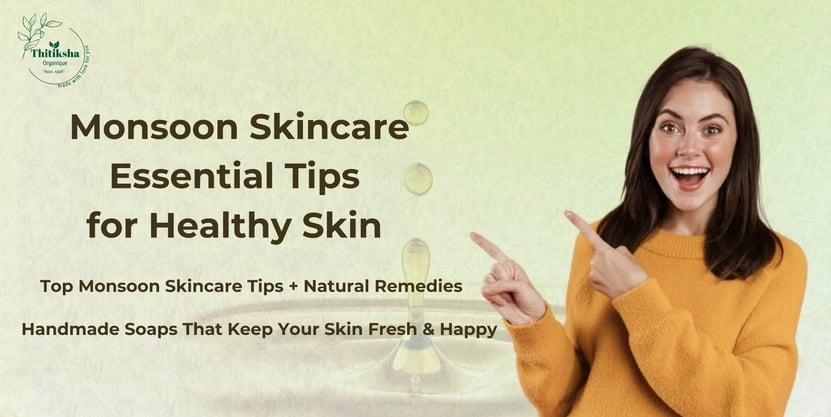 Woman applying natural skincare during monsoon – monsoon skincare tips