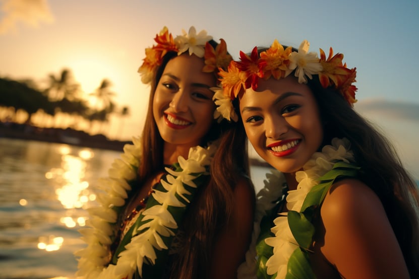 Traditional Hawaiian Hula performers