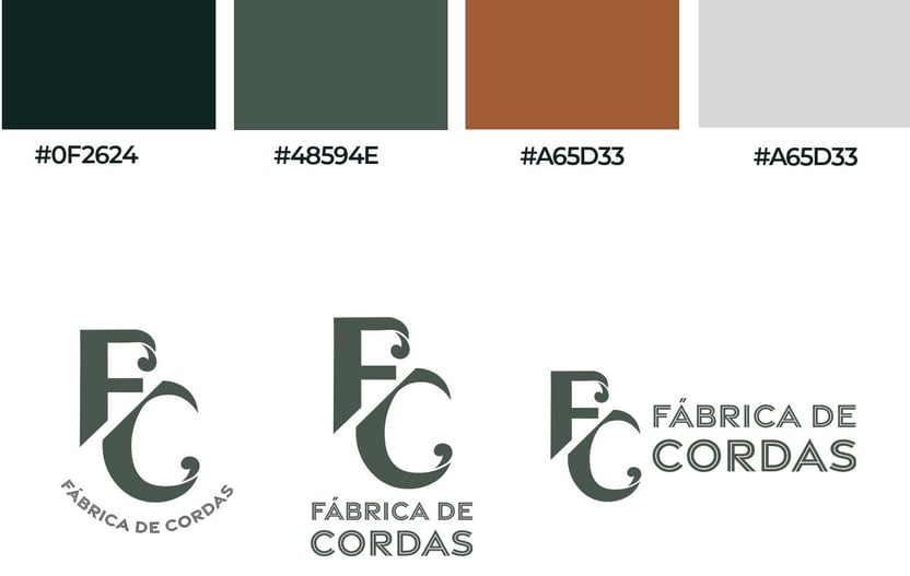 Logotipos contemporâneos, simbolizando a marca com um estilo único e cores que destacam sua proposta de valor no mercado.
