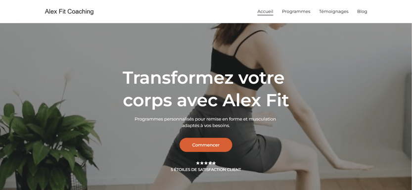 Site internet coach sportif