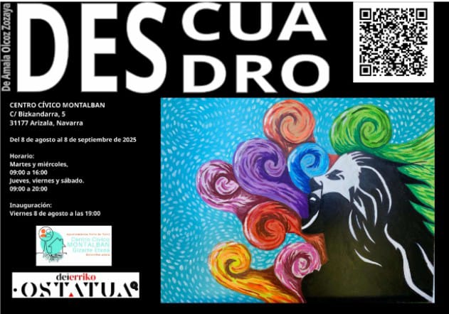 Descuadro. Amaia Olcoz. Centro Cívico Montalban. 8/8 al 8/9