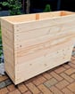 restaurant planter on wheels shallow bottom WOODEN OUTDOOR PLANTER GARDEN SOLID WOOD HANDMADE UK LONDON THROUGH tall large