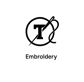 a black and white logo with the letter t in the middle