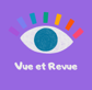 logo de l'activité de services de communication web pour opticien appelé vue et revue