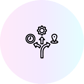 a clock and gears on a circular object