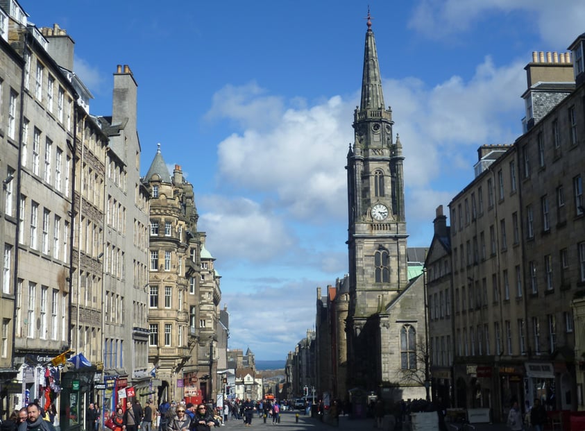 royal mile, city view