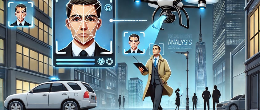 a man in a suit and tie is flying a drone