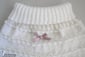 Pantalon blanc tricot bb fait main