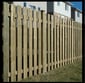 displaying pressure treated fence