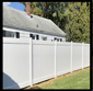 displaying vinyl fence