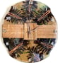 13''Modern Epoxy and Wood Wall Clock, Wooden and Epoxy Clock for Wall, Epoxy Wall Clock, Wooden Wall