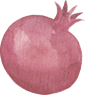 watercolor pomegranate
