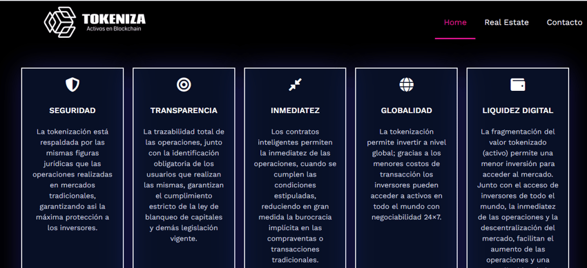 servicios de tokenización de activos