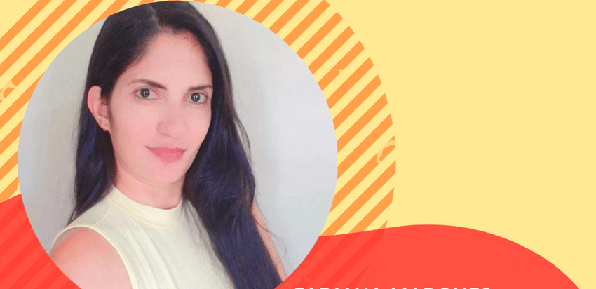 a woman with a red hair and a yellow dress