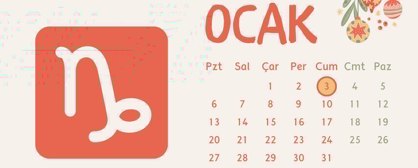 3 Ocak Oğlak Burcu