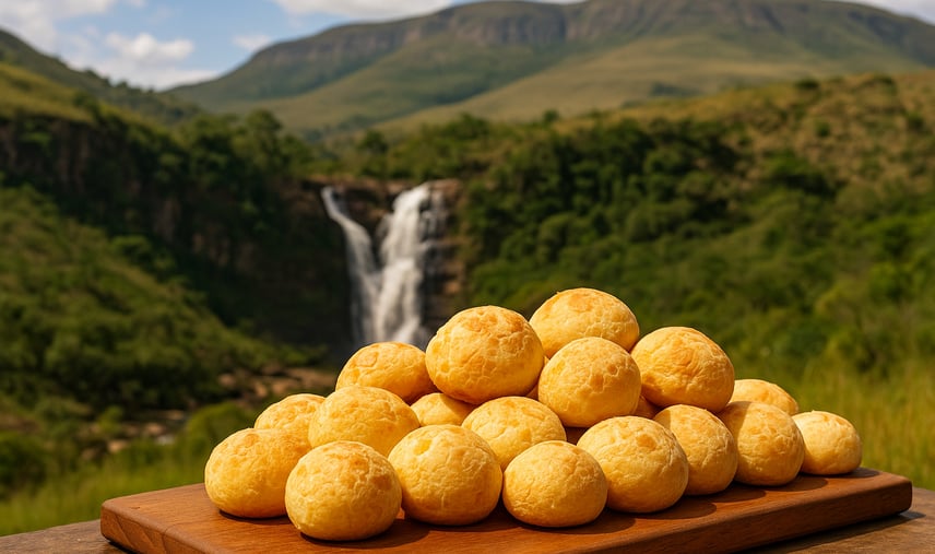 pão de queijo, serra da canastra, Brasil, Minas Gerais, cachoeiras, comida típica