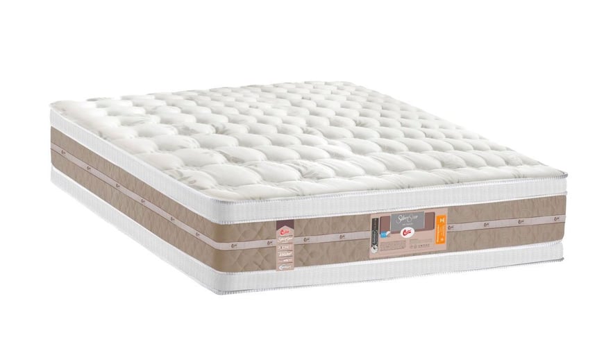 a mattress with a mattress and a pillow