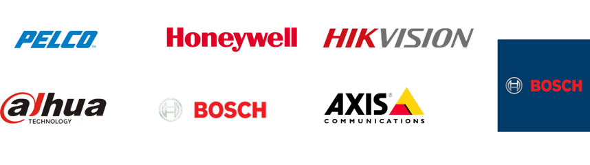 a bunch of logos on a black background