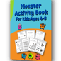 Monster Activity Book For Kids Ages 4-8 Full Color Version: Tracing Shapes, Letters and Numbers Workbook. 