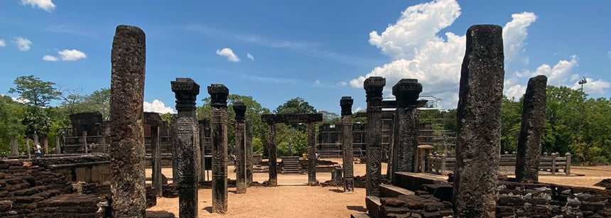 Polonnaruwa ruins in Sri Lanka