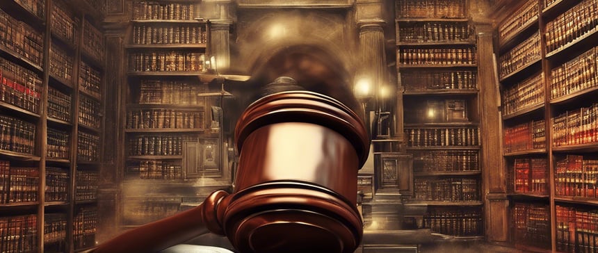 a judge's gavel with a gavel and a gavel