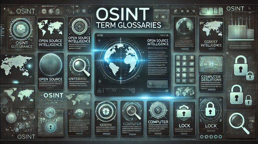 A Digital Depiction of OSINT Term Glossaries