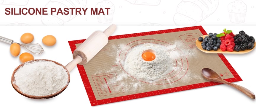 Useful silicone baking mat
