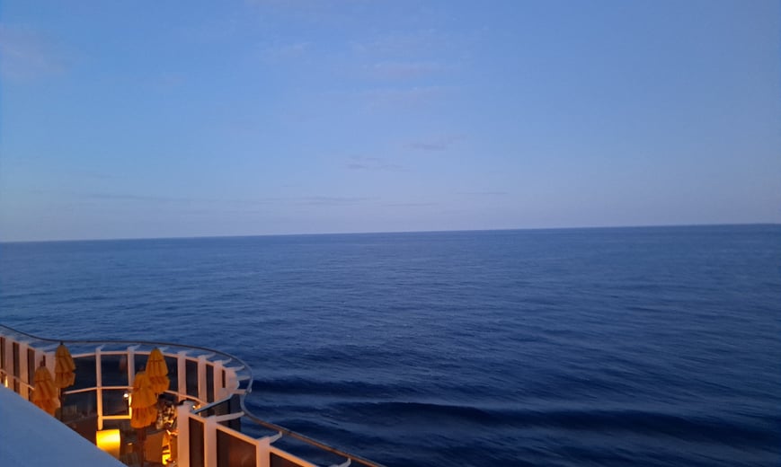 cruise deck over ocean