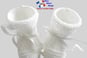 chaussons blancs tricot laine bb fait main