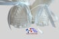 chaussons blancs tricot laine bb fait main