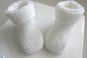 Bonnet et chaussons Lait tricot bebe laine