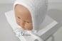Beguin et chaussons blancs tricot bebe