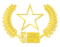 5 star ratings badge