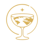 logo bar el origen copa con la tierra dentro