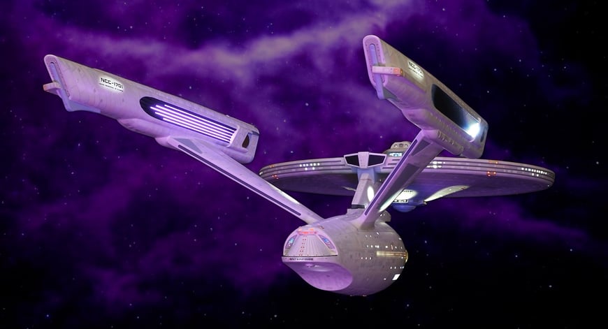 Star Trek U.S.S. Enterprise Refit as seen in Star Trek-The Motion Picture.