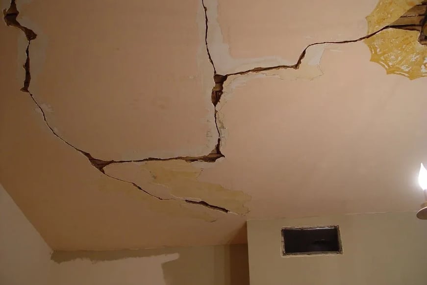 cracked ceiling
